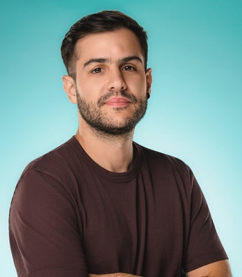 Portrait of Marcos Navarro, Graphic Designer.