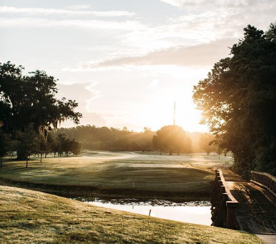 Sunrise on Florida golf course, Photo by Brandon Williams on Unsplash