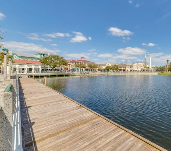 Boardwalk on Market Street in Celebration, FL