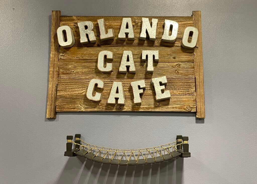 Orlando Cat Cafe Sign