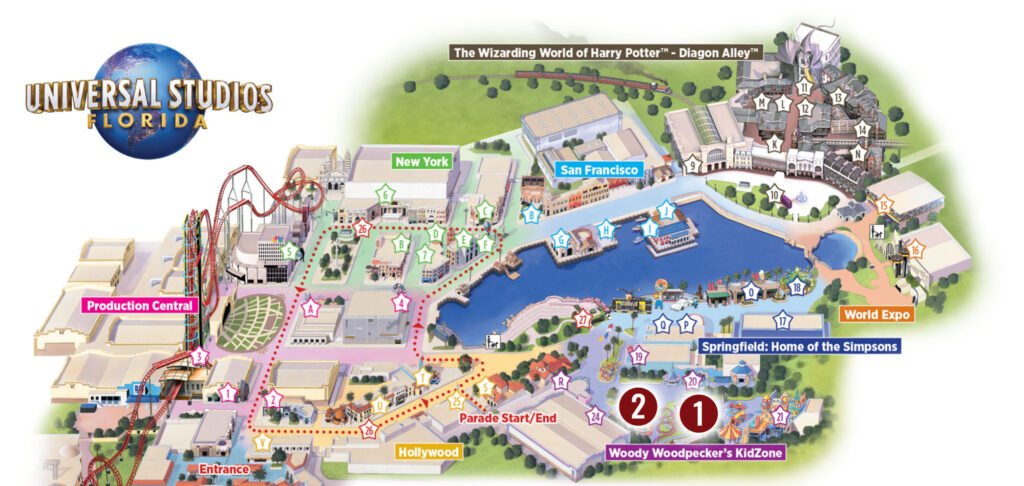 Universal Orlando Map
