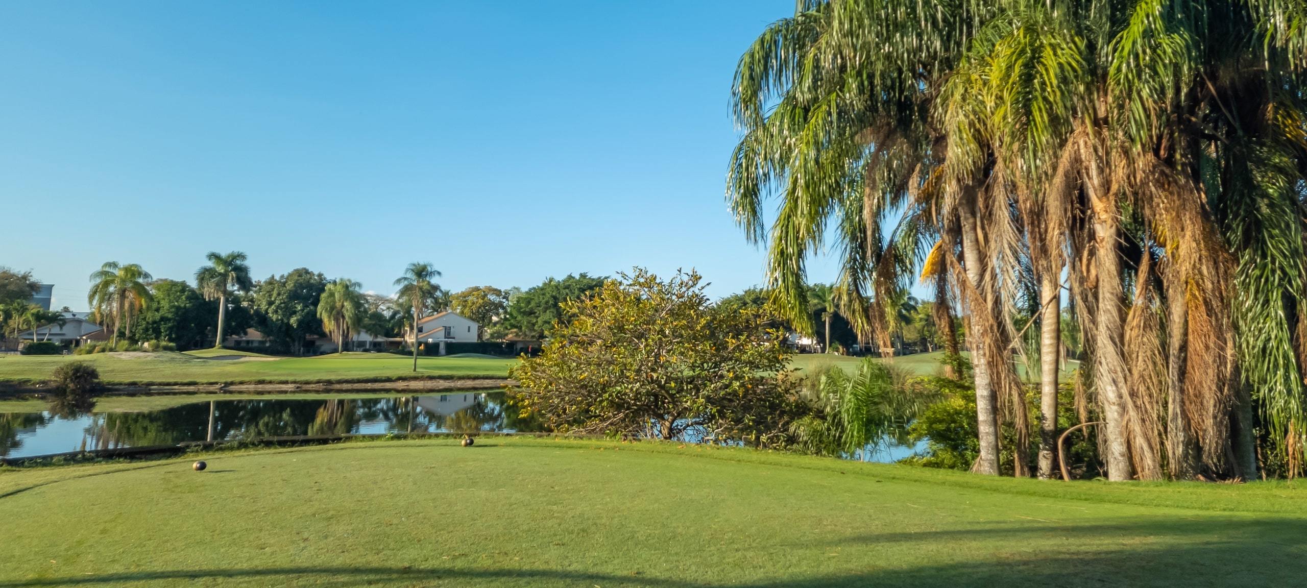 View of golf course in Florida area