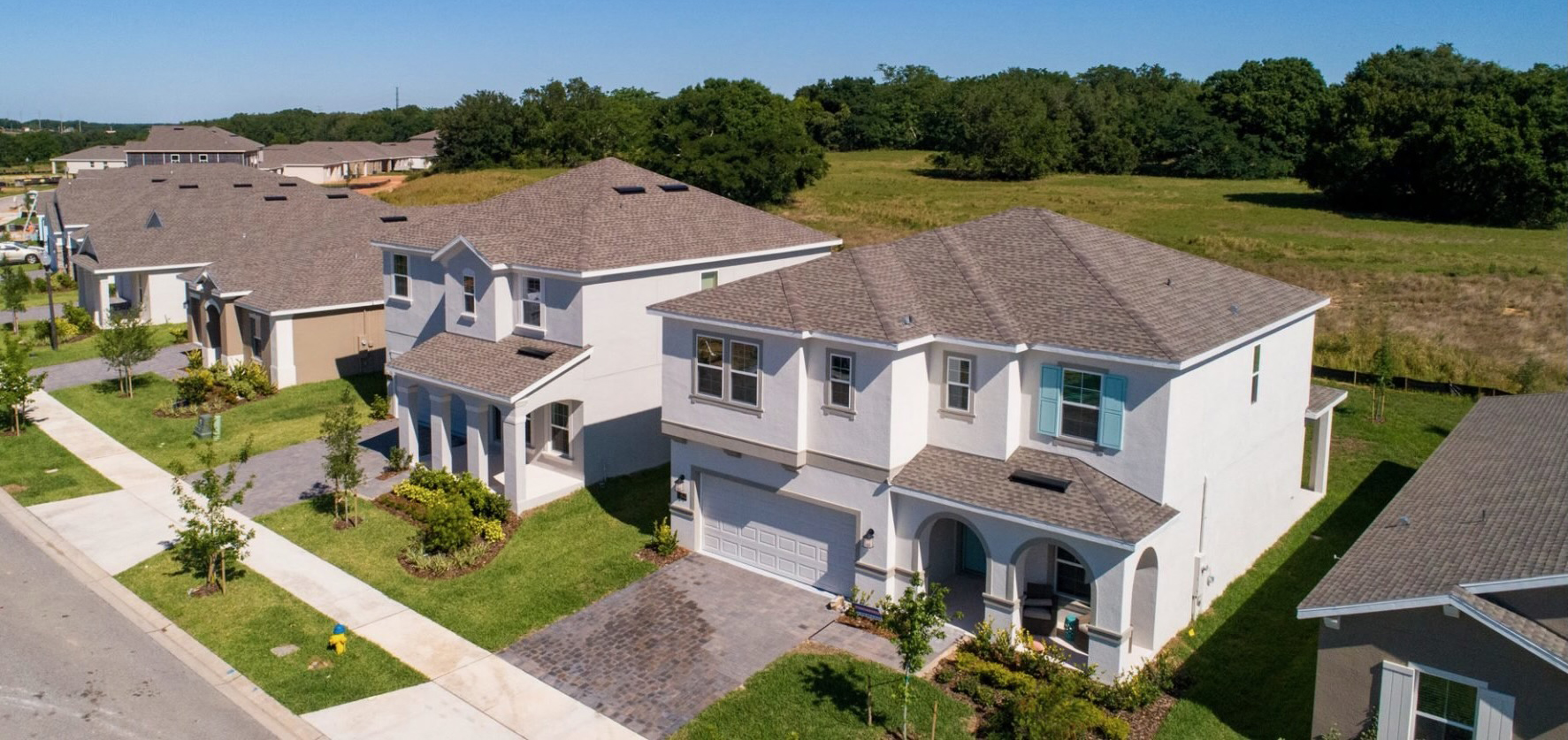 An aerial photo of a residential community.