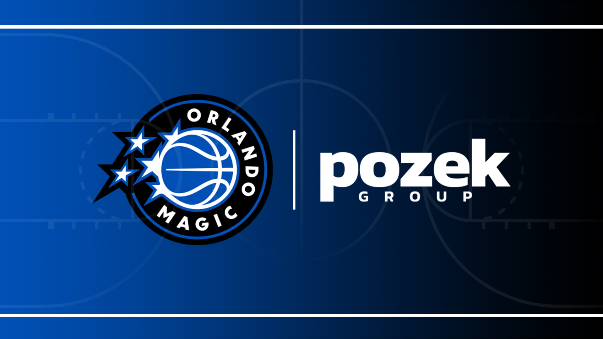 Logo image for the Pozek Group partnership with the Orlando Magic.